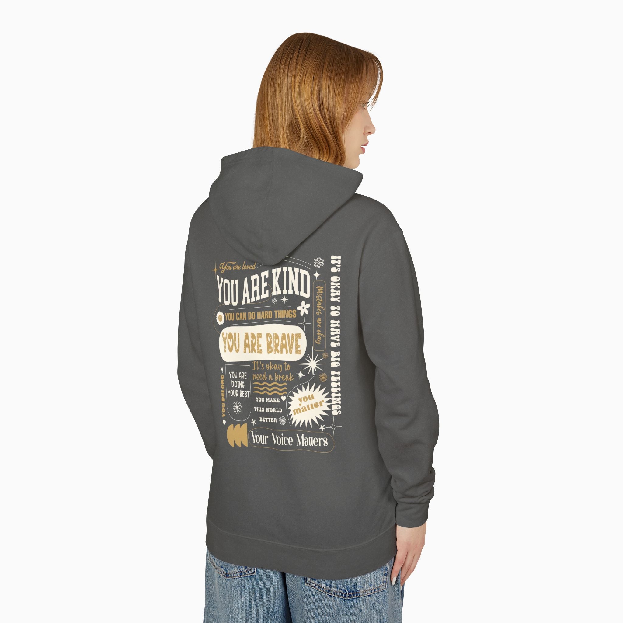 Together We Bloom Comfort Colors Lightweight Hoodie
