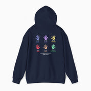 Autism Awareness 2025 - Affirmation Handprints Hoodie