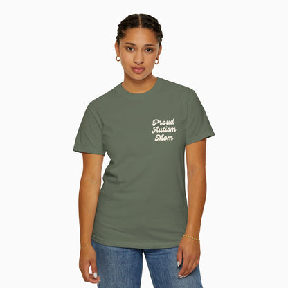 Proud Autism Mom Comfort Colors Tee