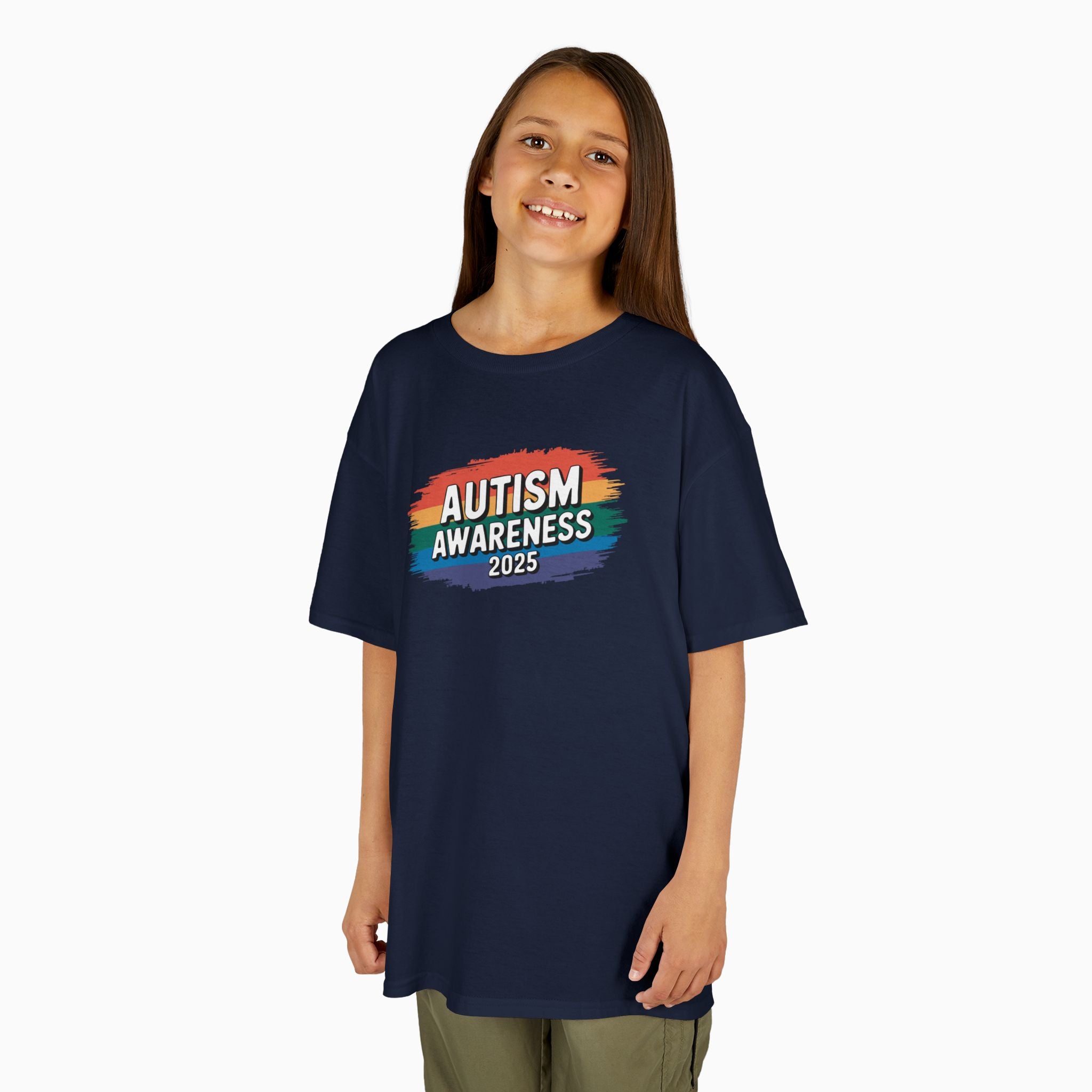 Autism Awareness 2025 - Brushstrokes of Awareness Youth T-Shirt