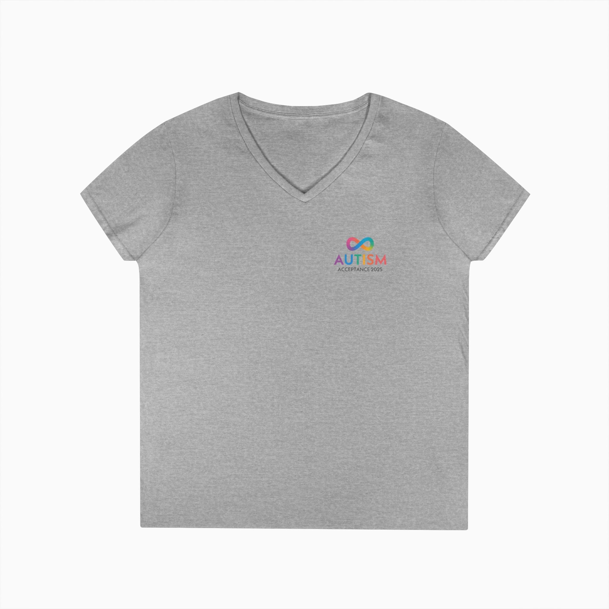 Autism Awareness 2025 - Infinity Acceptance Ladies V-Neck T-Shirt