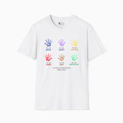 Autism Awareness 2025 - Affirmation Handprints T-Shirt