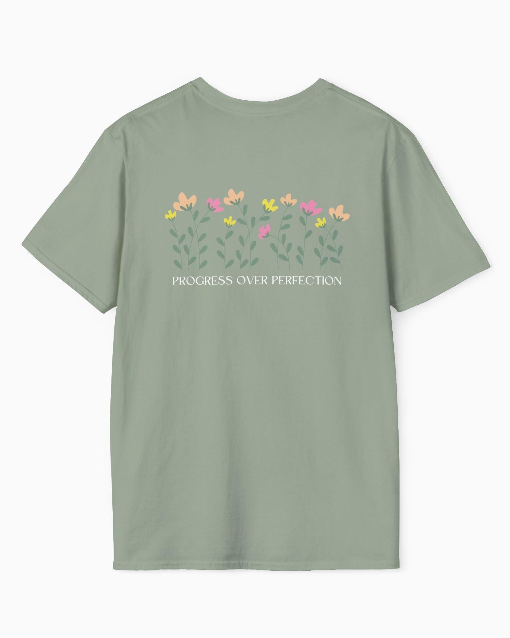Progress over Perfection Tee w/ Back Print
