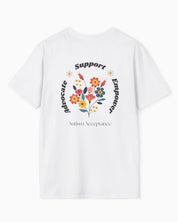 Advocate Support Empower Tee-Neurodiversity, ADHD & Autism Awareness & Acceptance T-Shirt by Daily Bloom