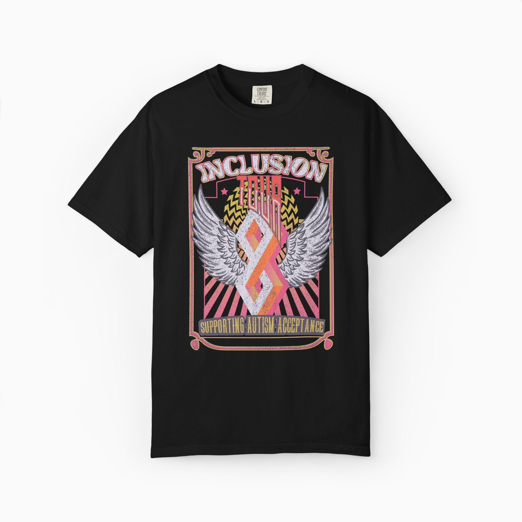 Autism T-Shirt - Inclusion Tour Comfort Colors T-Shirt - Daily Bloom