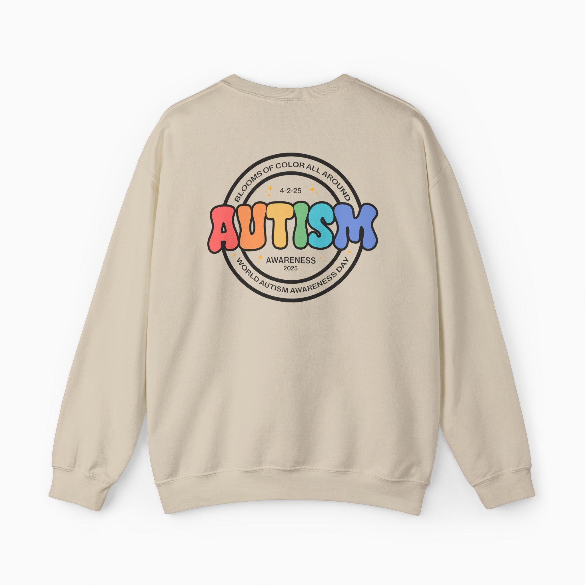 Autism Awareness 2025 - Blooms of Color All Around Sweatshirt