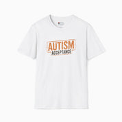 Autism Acceptance Graffiti Tee-White-Neurodiversity, ADHD & Autism Awareness & Acceptance T-Shirt by Daily Bloom