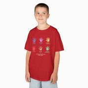 Autism Awareness 2025 - Affirmation Handprints Youth T-Shirt