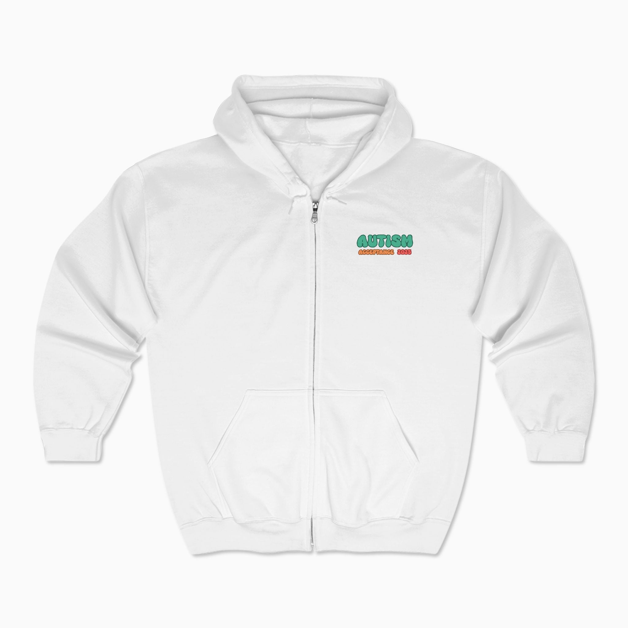 Autism Awareness 2025 - Celebrate Minds of All Kinds Zip Up Hoodie