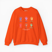 Autism Awareness 2025 - Affirmation Handprints Sweatshirt