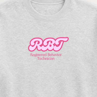 RBT Groovy Sweatshirt Ash sweatshirt, design close-up