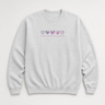 Advocate Support Empower Love Hearts Sweatshirt Ash sweatshirt, front