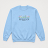 Behavior Analyst Floral Sweatshirt Light Blue sweatshirt, front