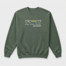 Accept Adapt Advocate Rainbow Love Heart Sweatshirt Military Green sweatshirt, front