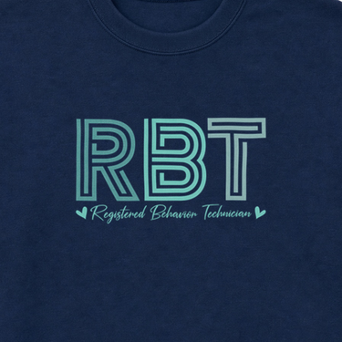 RBT Geometric Sweatshirt Navy sweatshirt, design close-up