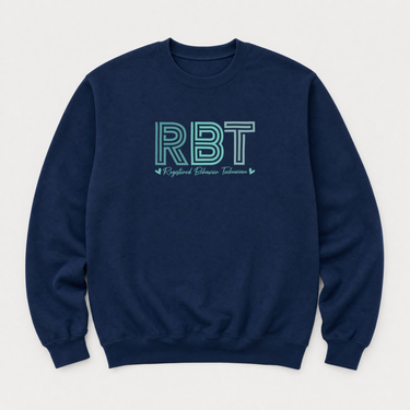 RBT Geometric Sweatshirt Navy sweatshirt, front