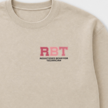 RBT College Sweatshirt Sand sweatshirt, design close-up