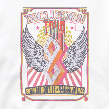 Inclusion Tour Tag Free Sweatshirt White sweatshirt, design close-up