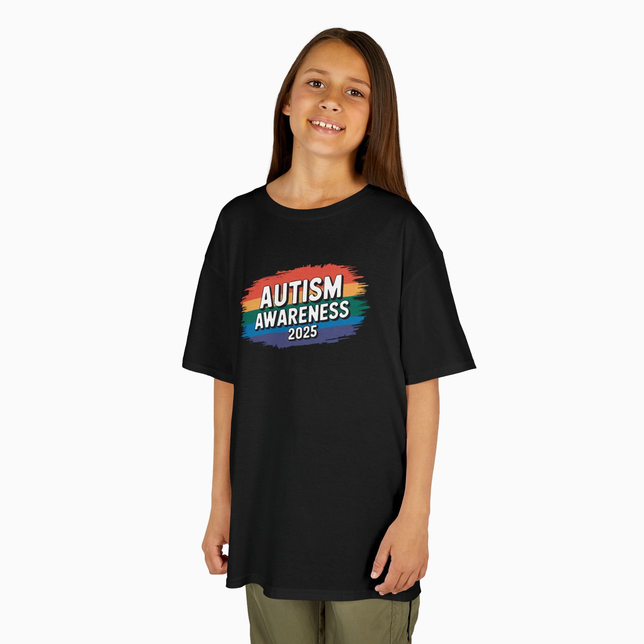 Autism Awareness 2025 - Brushstrokes of Awareness Youth T-Shirt