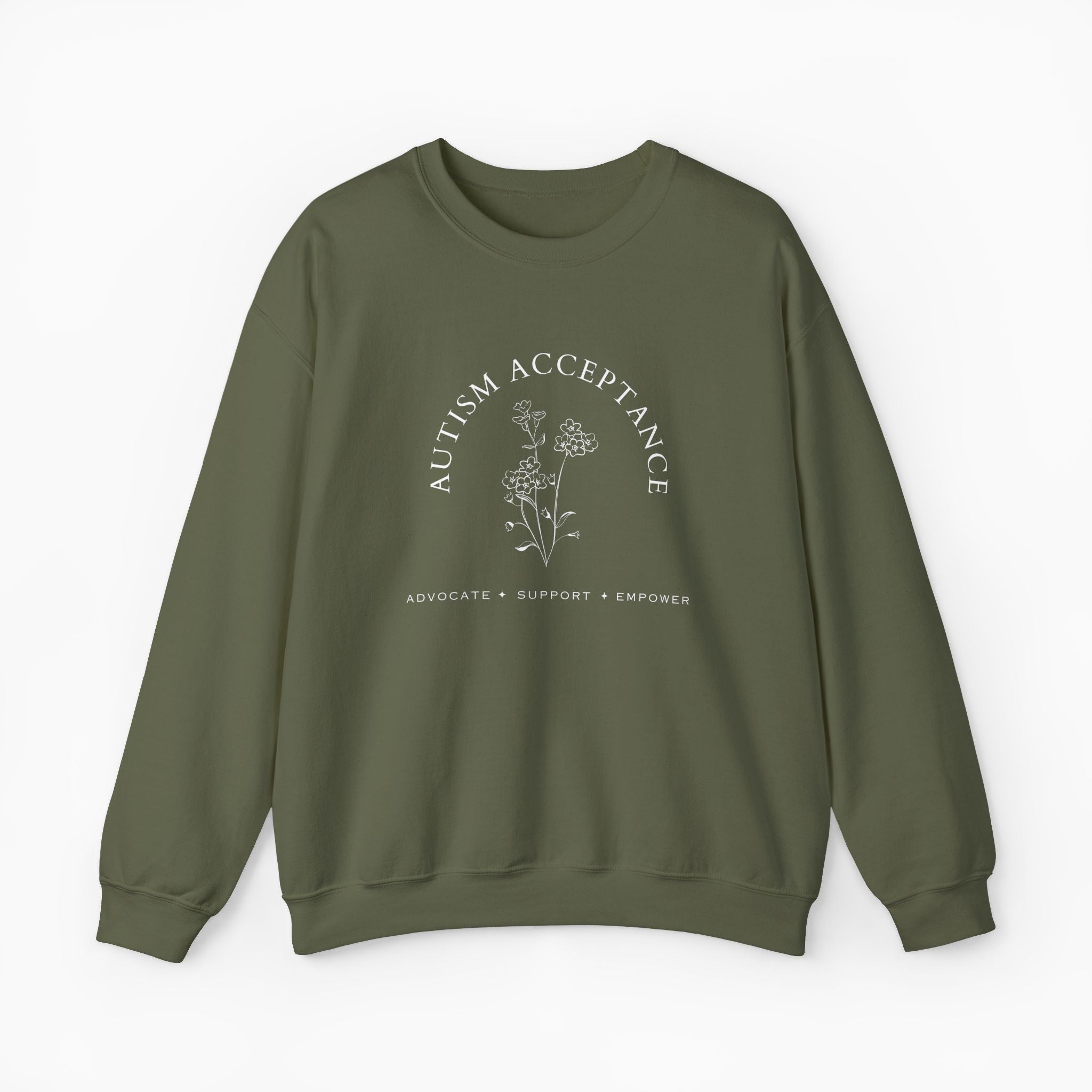 Autism Acceptance - Advocate Support Empower Sweatshirt