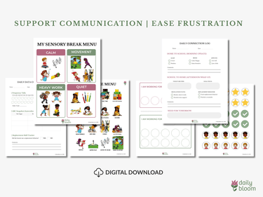 Autism Digital Download - Visual Support Toolkit Bundle - Daily Bloom