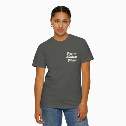 Proud Autism Mom Comfort Colors Tee