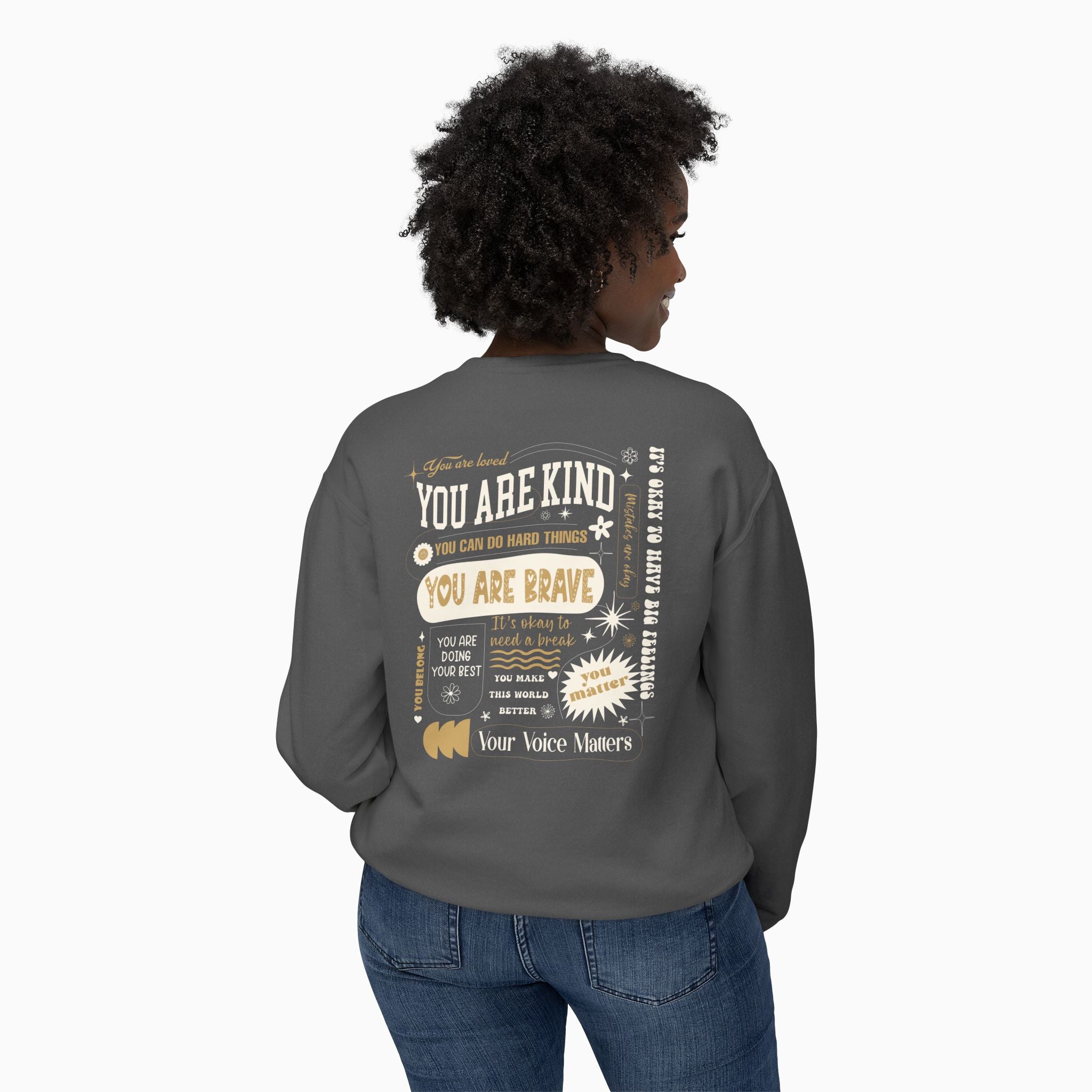 Together We Bloom Comfort Colors Lightweight Sweatshirt