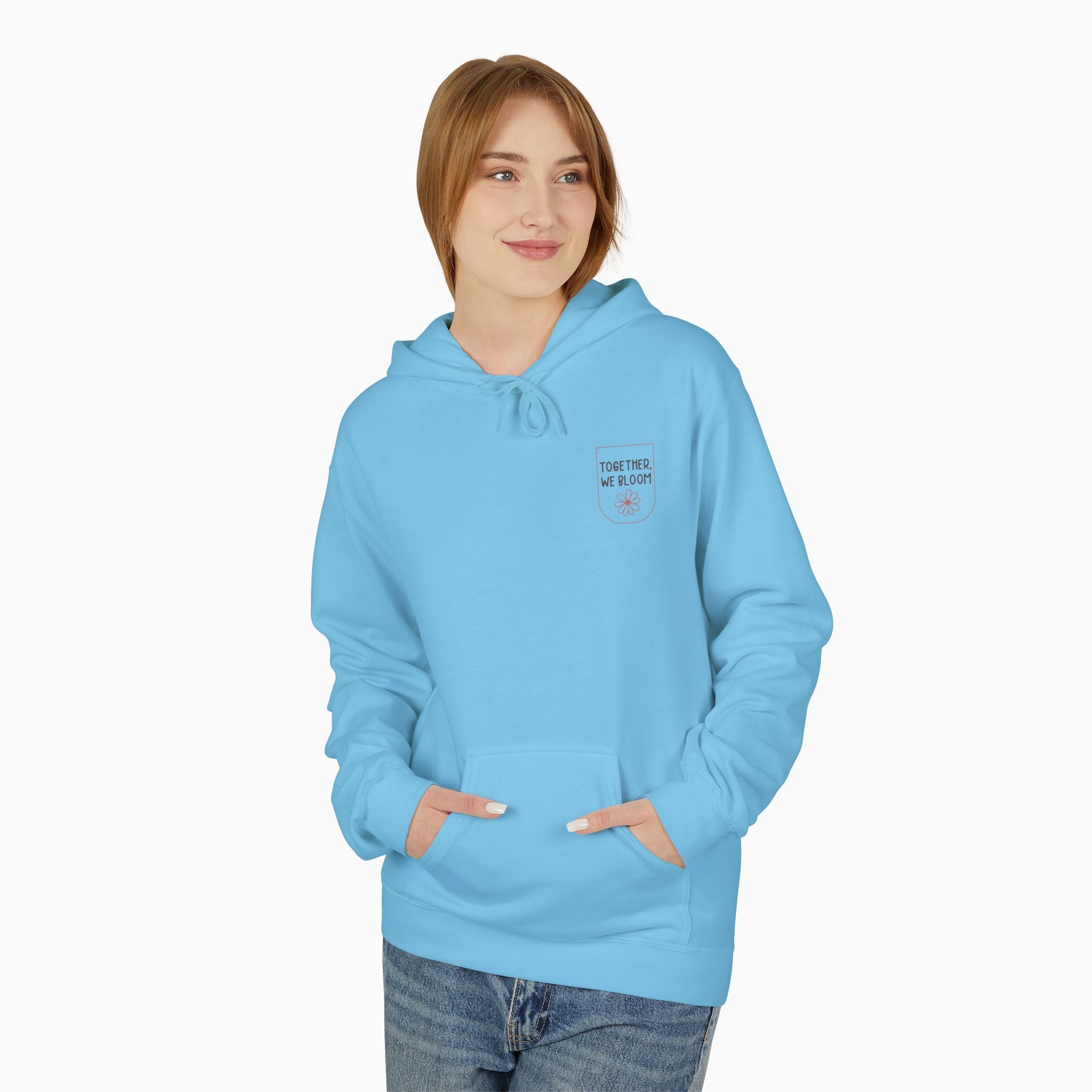 Together We Bloom Tag Free Hoodie