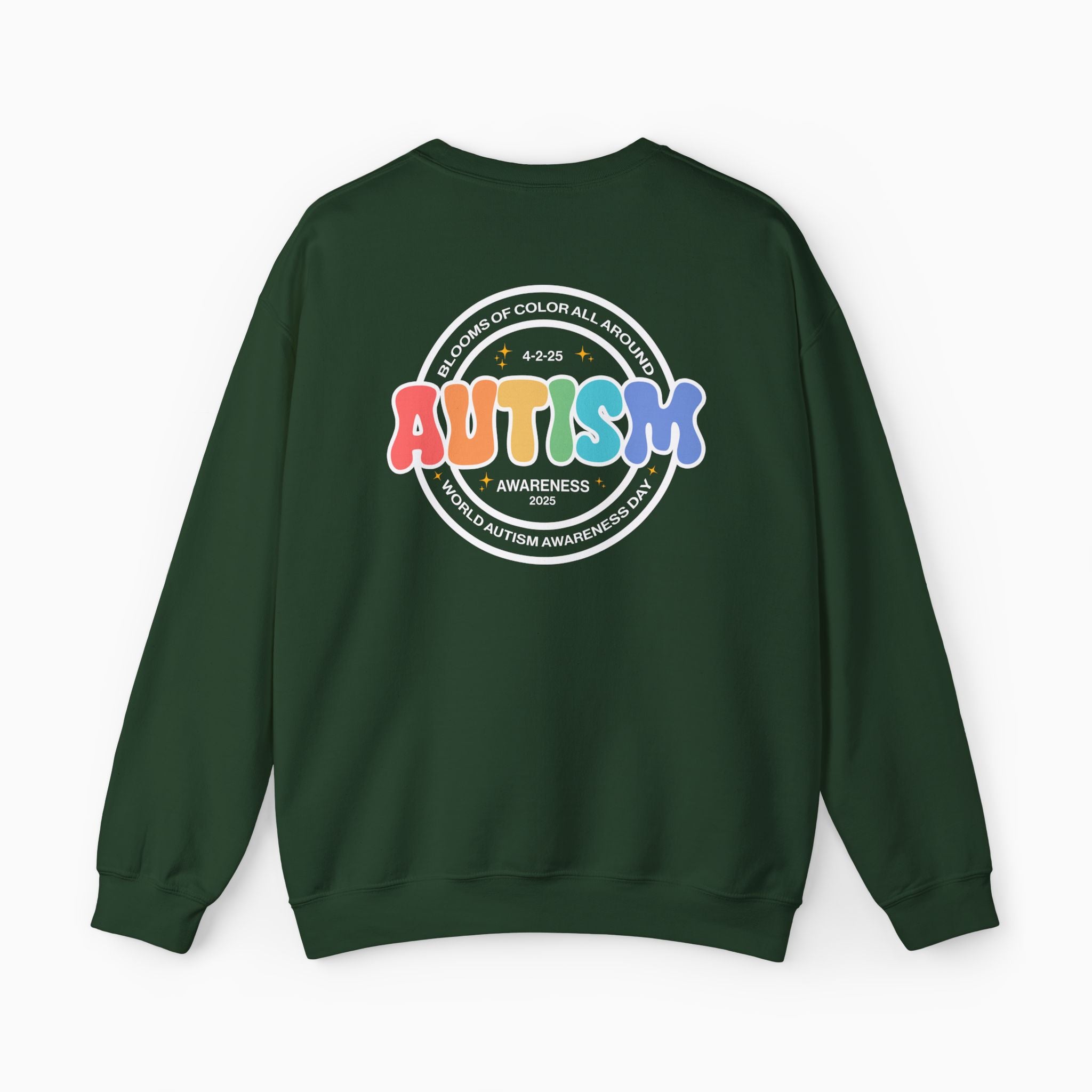 Autism Awareness 2025 - Blooms of Color All Around Sweatshirt