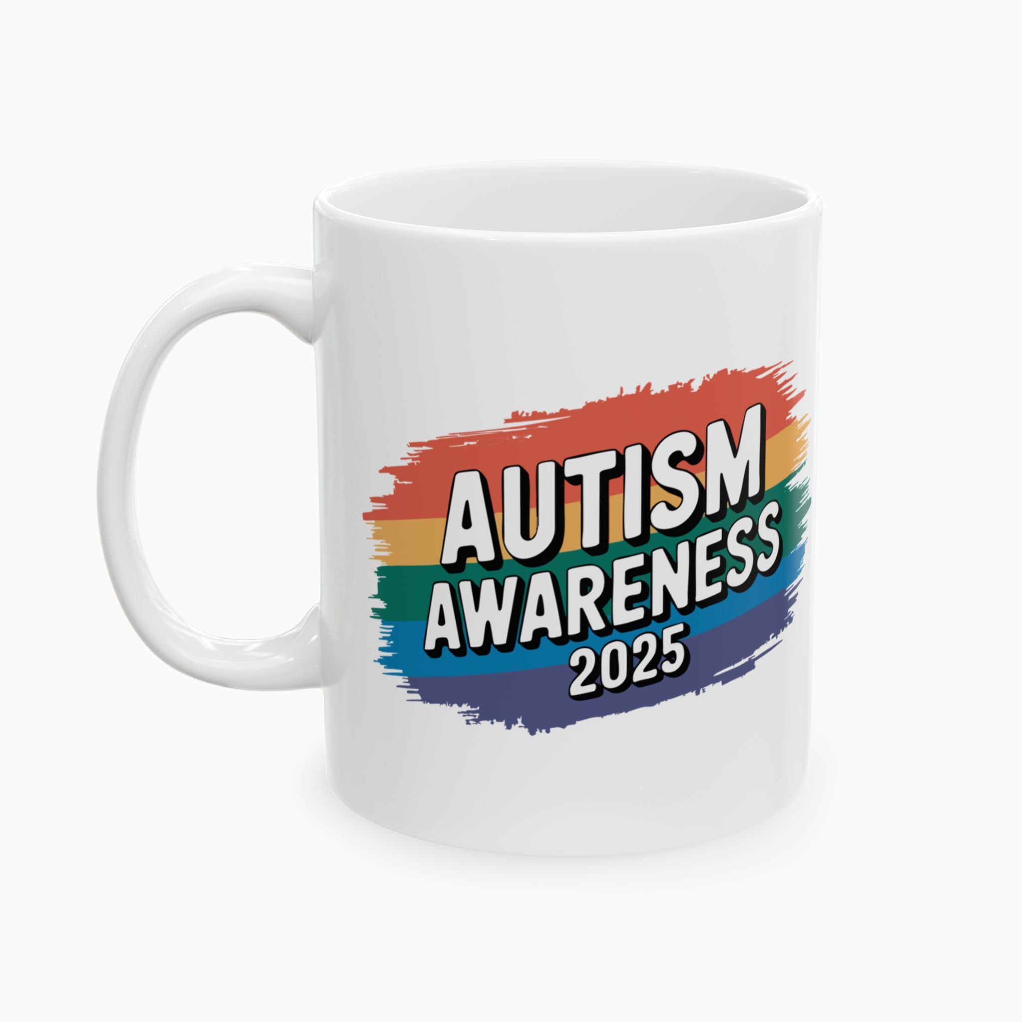 Autism Awareness 2025 - Brushstrokes of Awareness Ceramic Mug