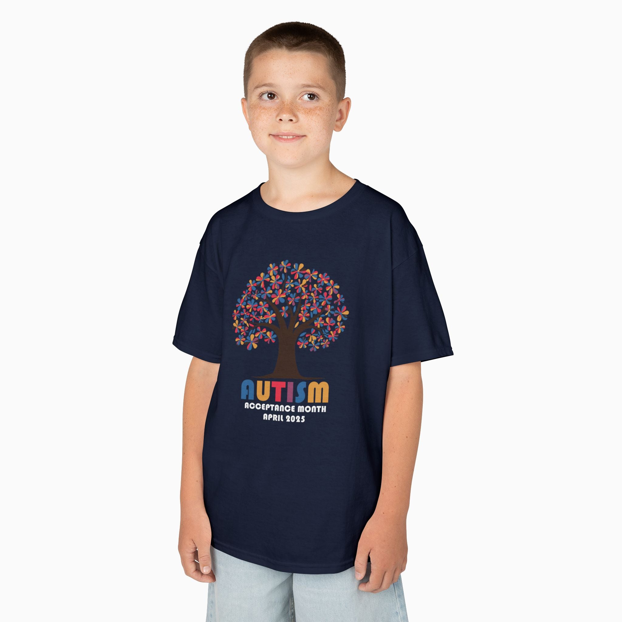 Autism Awareness 2025 - Tree of Acceptance Youth T-Shirt
