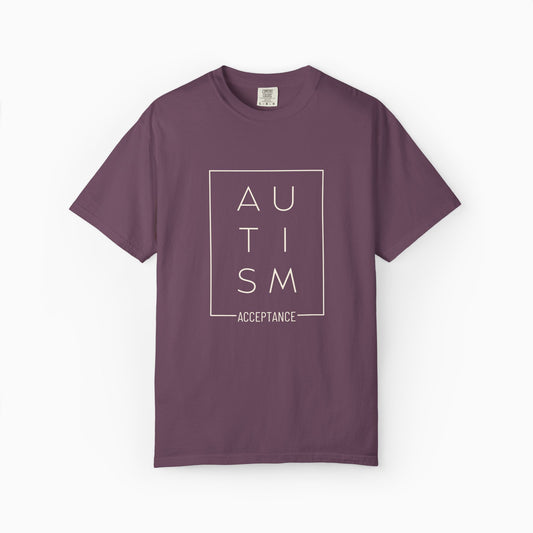 Autism Acceptance Box Comfort Colors Tee