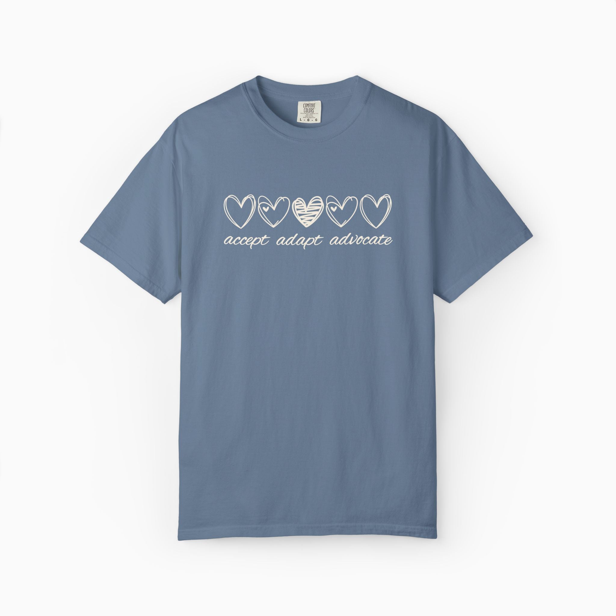 Accept Adapt Advocate Comfort Colors Tee