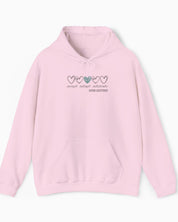 Accept Adapt Advocate Love Hearts Hoodie