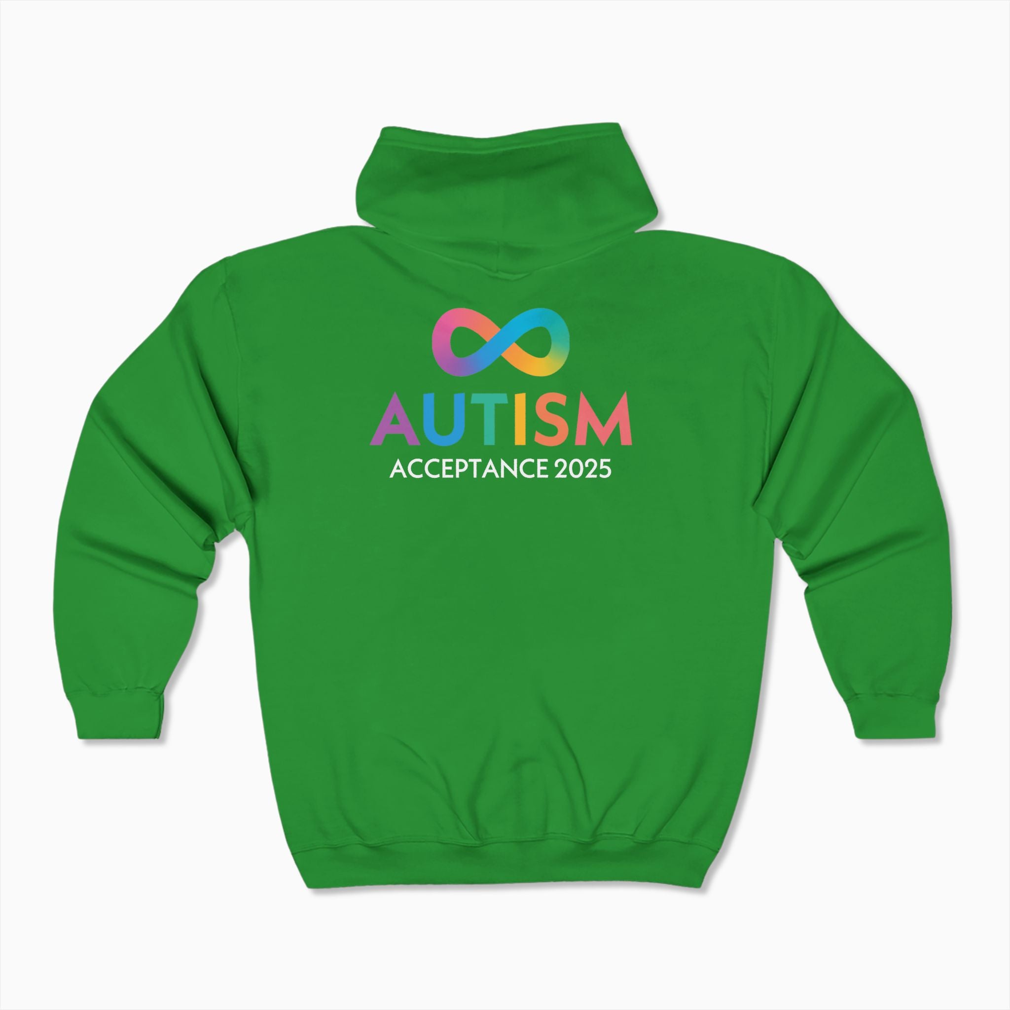 Autism Awareness 2025 - Infinity Acceptance Zip Up Hoodie