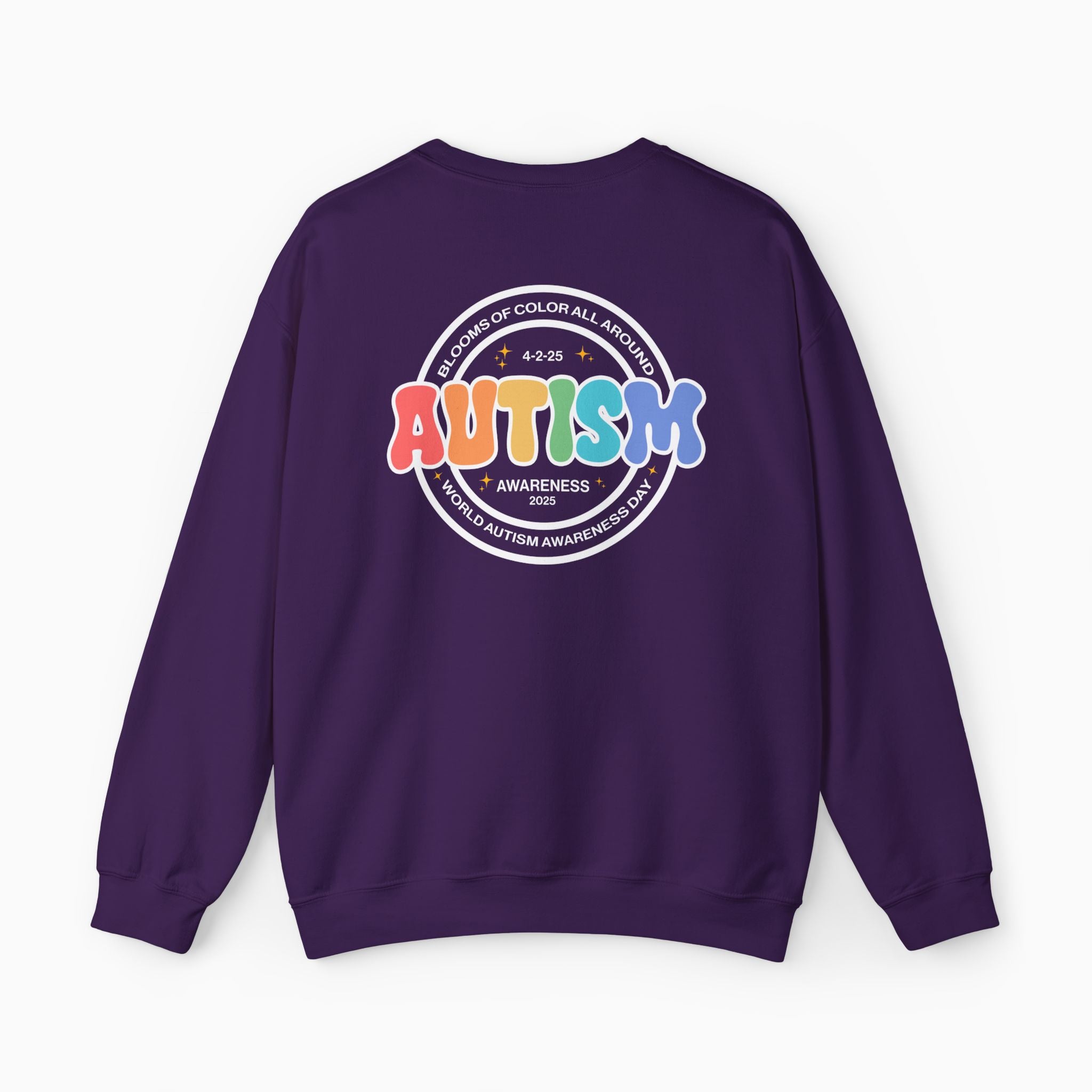 Autism Awareness 2025 - Blooms of Color All Around Sweatshirt