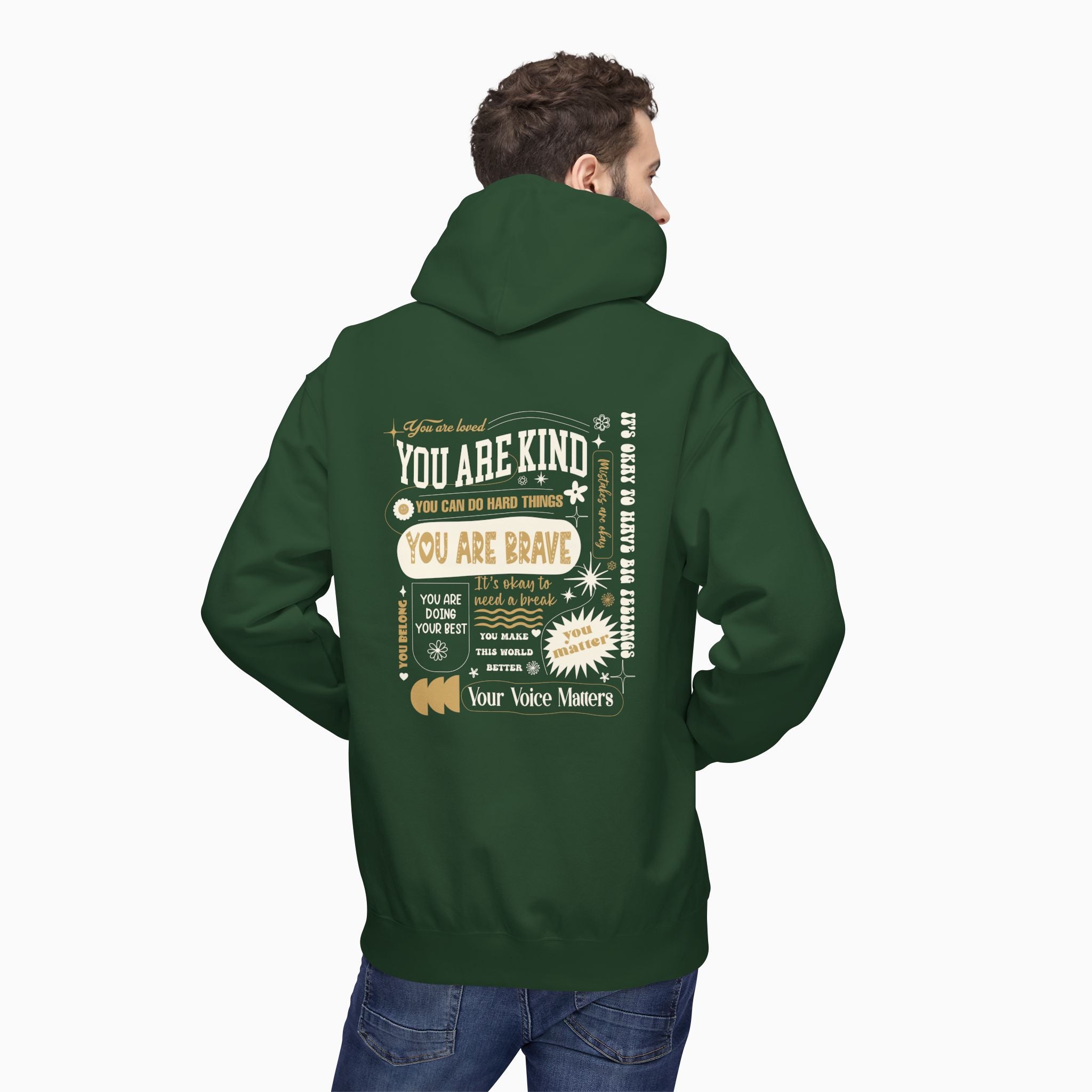 Together We Bloom Tag Free Hoodie