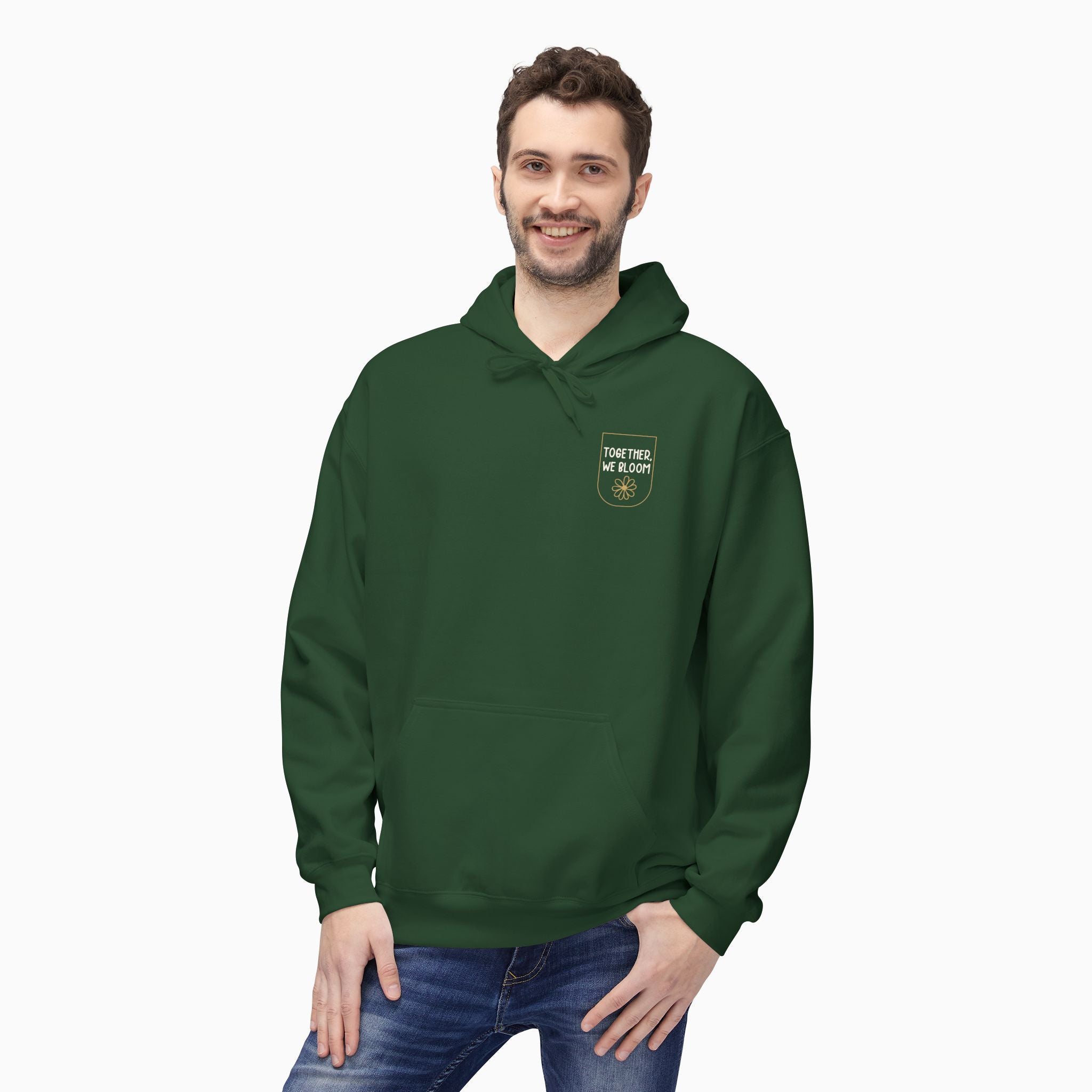 Together We Bloom Tag Free Hoodie