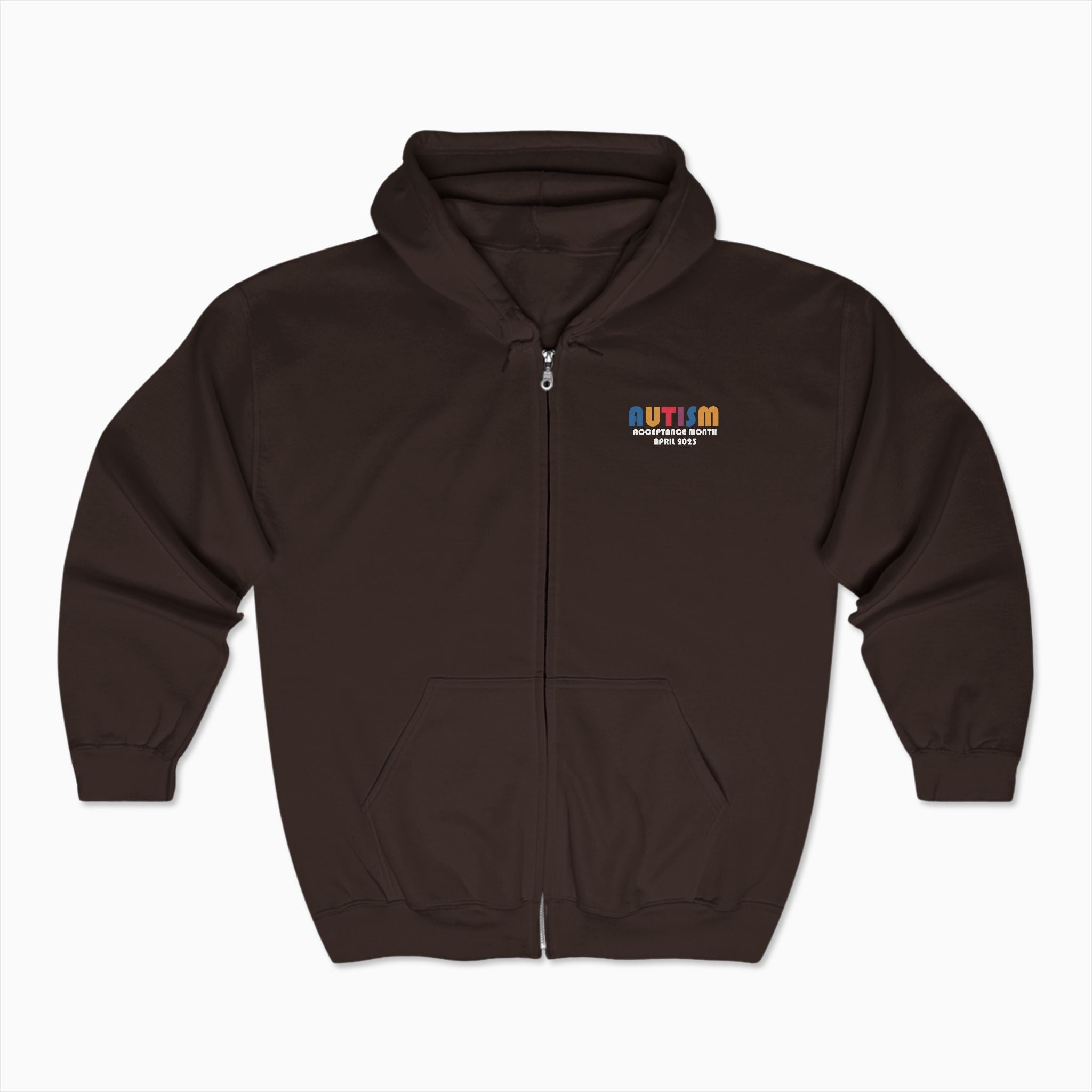 Autism Awareness 2025 - Tree of Acceptance Zip Up Hoodie