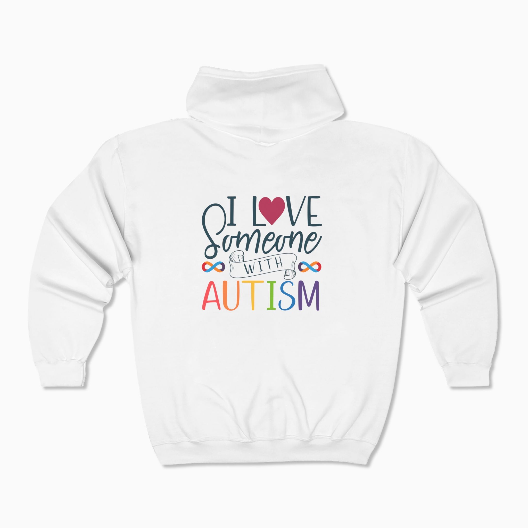 I Love Someone With Autism Zip Up Hoodie