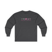 Autism Long - sleeve - Advocate Support Empower Love Hearts Long Sleeve T-Shirt - Daily Bloom