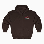 Autism Awareness 2025 - Loop of Acceptance Zip Up Hoodie