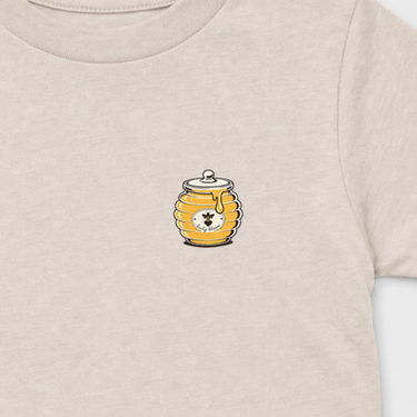 Wildly Sweet Toddler Tee Heather Dust kids clothes, design close-up