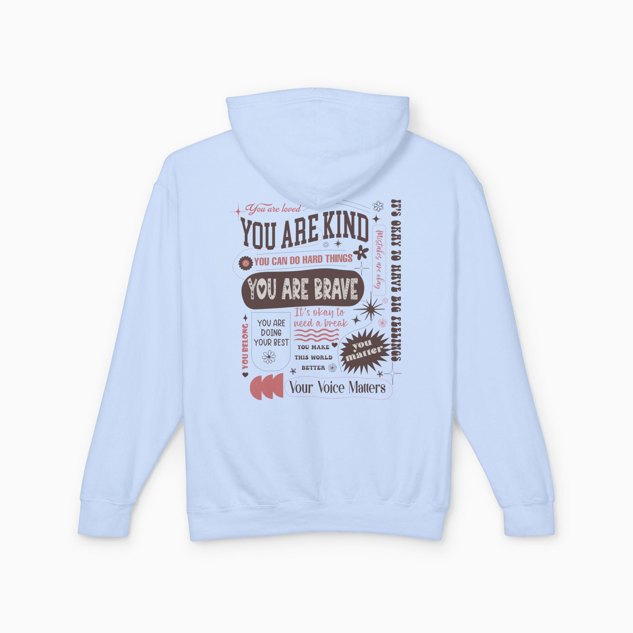 Together We Bloom Comfort Colors Lightweight Hoodie