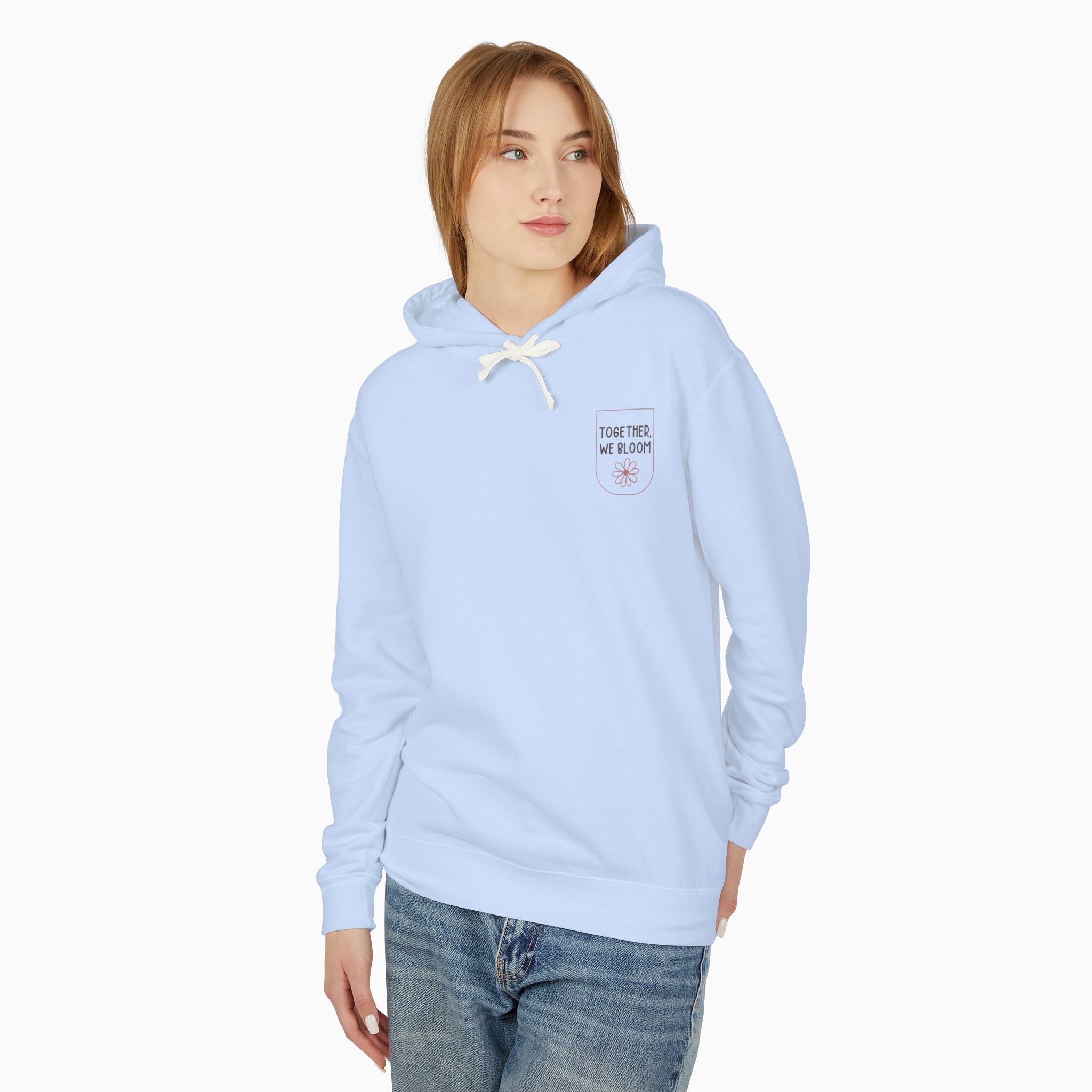 Together We Bloom Comfort Colors Lightweight Hoodie