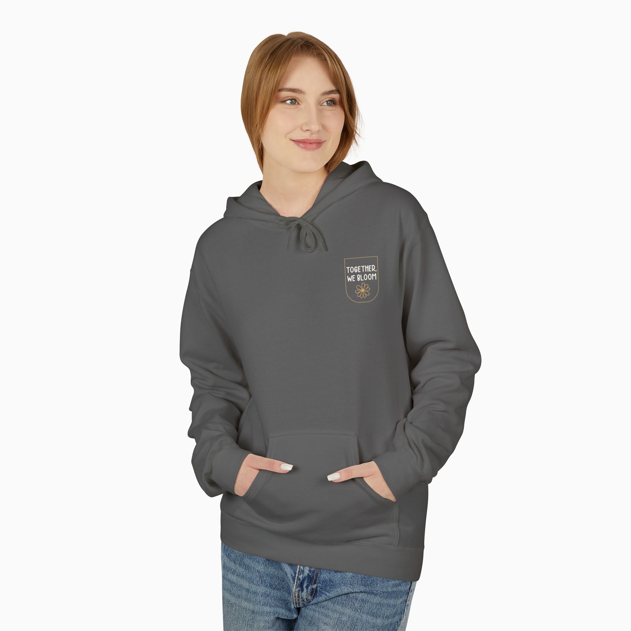 Together We Bloom Tag Free Hoodie