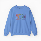 Autism Acceptance Grunge Rainbow Sweatshirt