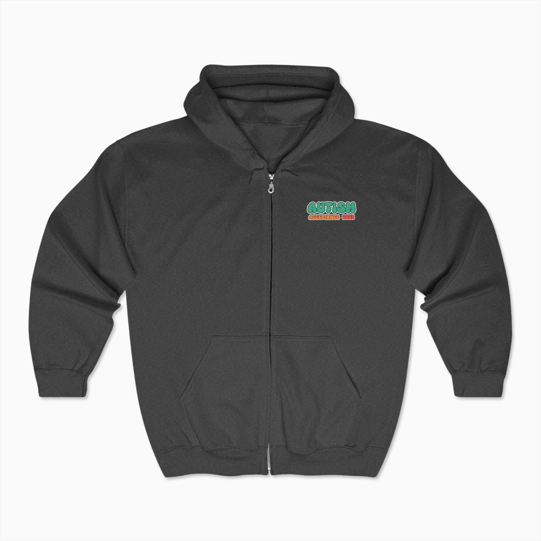 Autism Awareness 2025 - Celebrate Minds of All Kinds Zip Up Hoodie