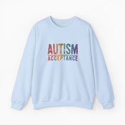 Autism Acceptance Grunge Rainbow Sweatshirt