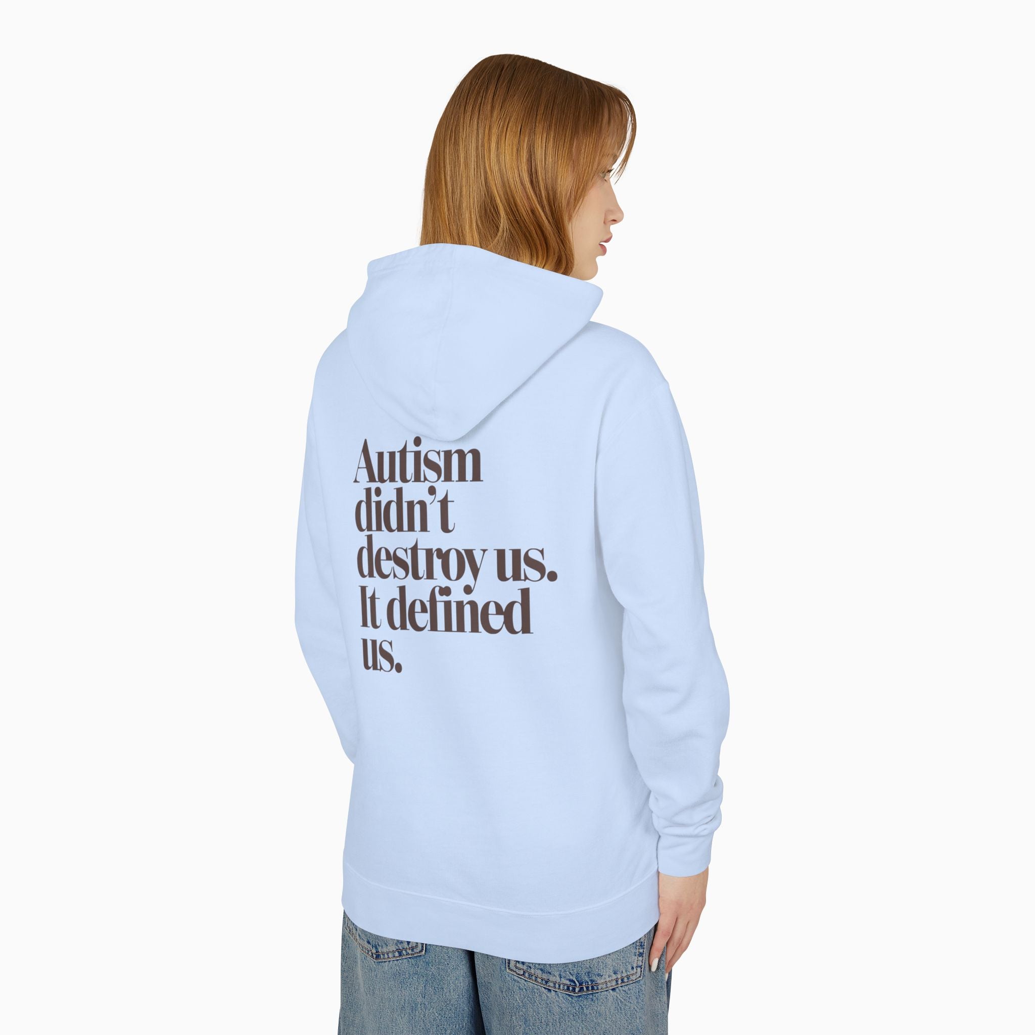 Autism Didn't Destroy Us Comfort Colors Lightweight Hoodie